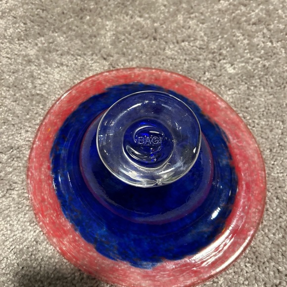 Bagi Art Studio Glass Pedestal Bowl - Picture 3 of 7
